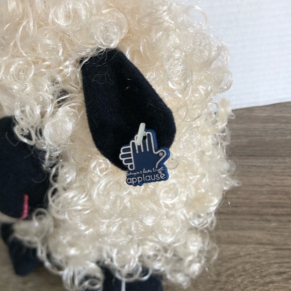 Vtg Applause Black and White Sheep Plush - Picture 4 of 12